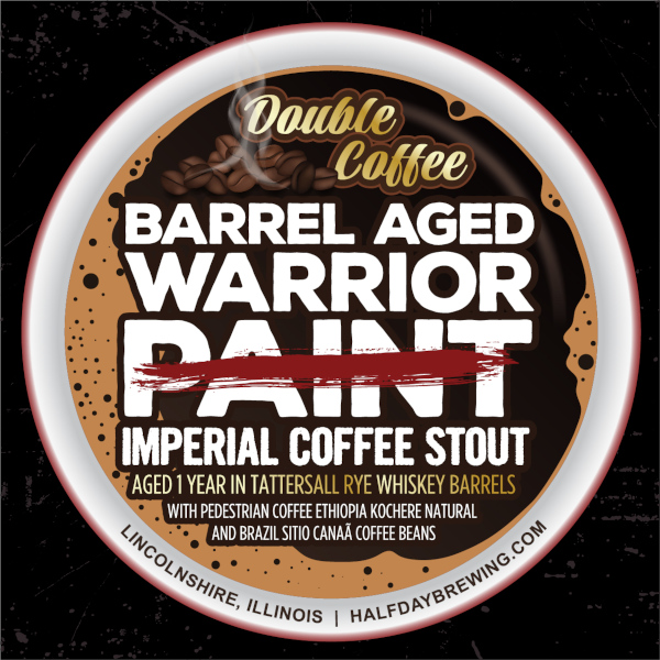 
Double Coffee Barrel Aged Warrior Paint sticker